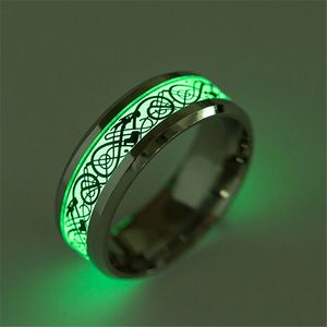 Mode Noctilcent Dragon Rings Rvs Mannen Ringen Vinger Ringen Sieraden Maat 5-13 Zilveren Ring Gift