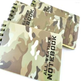 Cahier de mode Camouflage extérieur imperméable à l'eau tous temps bloc-notes résistant à la pluie fournitures scolaires