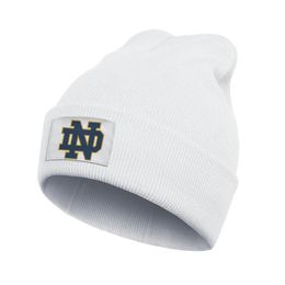 Mode logo de football irlandais Notre Dame Fighting Slouchy Beanie Hats crochet Logo rond team339Z primaire