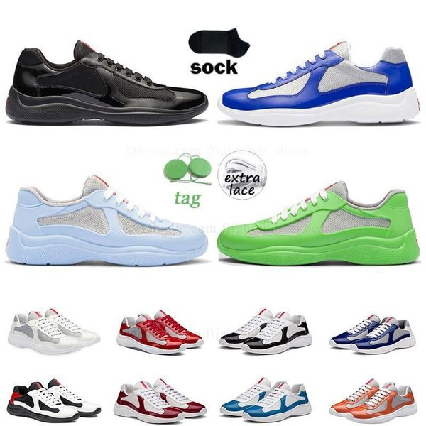 Moda ahora diseñador Zapatillas para correr Copa América Alto Top Charol Bajo Suave Zapato casual Verde Rosa Amarillo Blanco Corredor Entrenadores Hombre Tamaño grande para hombre Zapatillas de deporte