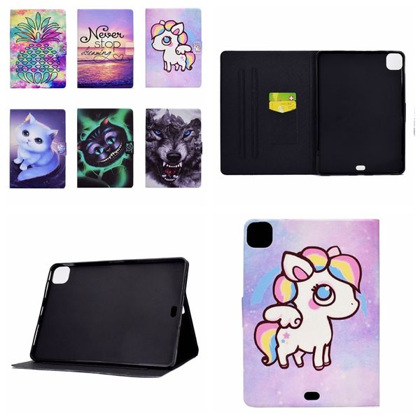 Fashion Ocean Animal Cases for iPad mini 6 5 4 3 2 1 mini6 lindo perro encantador gato caballero lobo marino billetera soporte para la cubierta de la boleta de la tableta a prueba de golpes