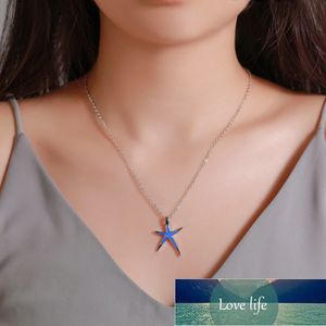 Mode Ocean Style Sea Star Hanger Ketting Exquisite Dames Bruiloft Sleutelbeen Ketting Creatieve Dame Strand Party Sieraden Gift Factory Prijs Expert Design Quality