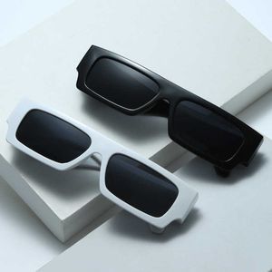 Mode OFF W Lunettes de soleil Designer Offs Blanc Nouveau rectangulaire petit cadre X lunettes à jambes larges