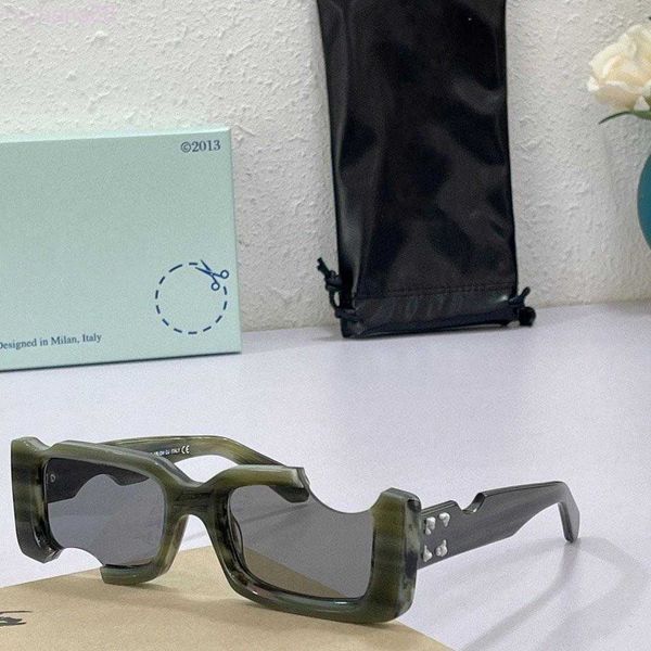 Mode Off w Lunettes de soleil Luxe Offs Blanc Designer pour hommes et femmes Cool Style Hot Fashion Classique Plaque épaisse Noir Blanc Carré Cadre Lunettes Off Man Lunettes P54I