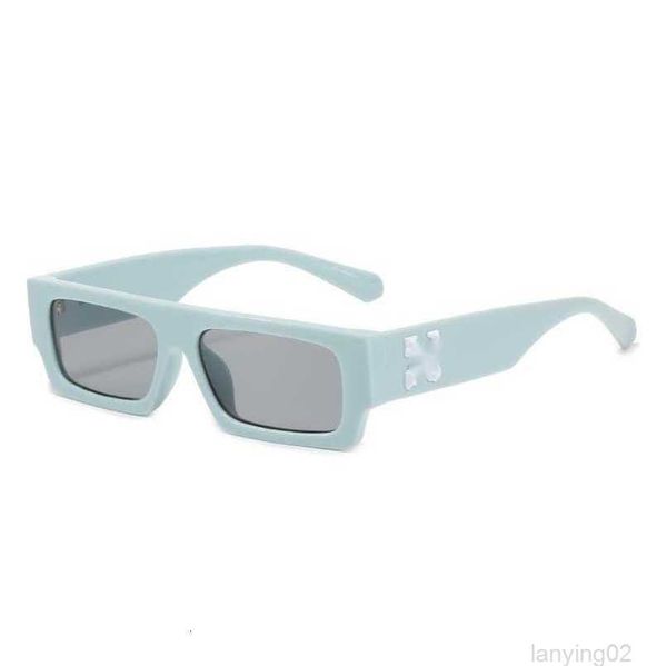 Mode Offs Cadres Lunettes De Soleil De Luxe Style Carré Marque Lunettes De Soleil Flèche x Cadre Noir Lunettes Tendance Lunettes Lumineux Sports Voyage Lunettes De Soleil Luoi