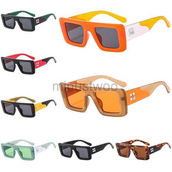 Fashion Offs White Frames Lunettes de soleil Designer Marque Hommes Femmes lunettes Arrow X Frame Lunettes Tendance Hip Hop Lunettes de soleil carrées Sports Voyage Lunettes de soleil 1 WFUG