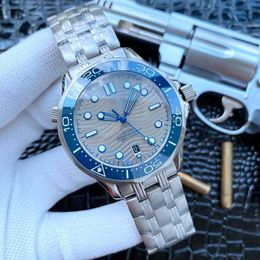 Mode Omeg horloge luxe ontwerper mega automatisch mechanisch horloge Oujia Haima 300-serie 007 volledig