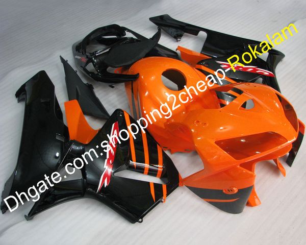 Kit de mode Orange noir pour Honda CBR600RR F5 05 06 CBR 600RR CBR600 2005 2006 carénages de carrosserie de moto en plastique ABS (moulage par injection)