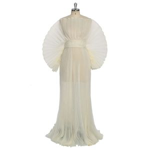 Robe de maternité plissée en Organza à la mode pour robes de séance photo de grossesse YW230726 240309