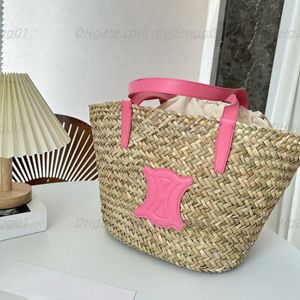 Bolsos de lujo Tejido de verano Rafias Bolsas cruzadas Bolsas de compras Bolsas de compras Bolsa de diseñador de calidad superior Bolsas de asas tejidas de cuero Bolsas de hombro Bolsa de viaje de fin de semana