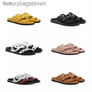 Fashion Original H Designer Slippers 2024 Tendencia de moda de verano Black Open Toe Slippers para hombres Mujeres Sandalias de parejas para hombres para al aire libre con 1: 1 logotipo de marca