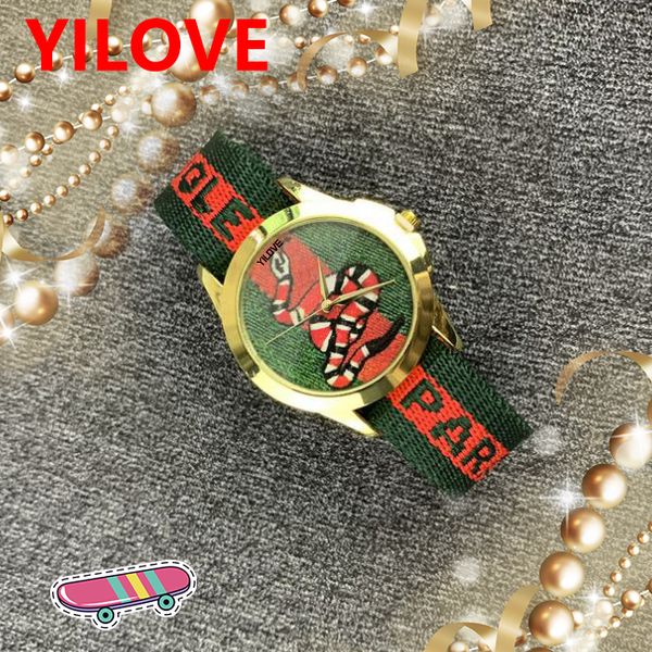 Mode Orologio Di Lusso Montre d'affaires pour hommes Tiger Bee Serpent Squelette Dames Hommes Robe Horloge Bracelet en nylon Saphir Couple Wr239s