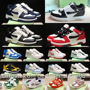 Moda fuera de la oficina Zapatilla de deporte Diseñador Offs Zapatos casuales OOO Low Tops Blanco Vintage Cuero envejecido para caminar Mocasines para mujer para hombre Zapatillas de deporte con plataforma