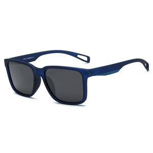 Lunettes de soleil d'extérieur à la mode avec verres polarisés, monture solide de Style italien et grand trou