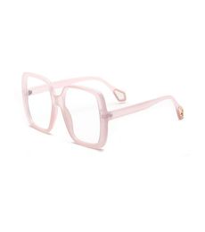 Mode surdimensionné carré sungoggles féminins verres à cadres clairs lentilles vintage semi-lunettes semi les lunettes optiques Frames5897047