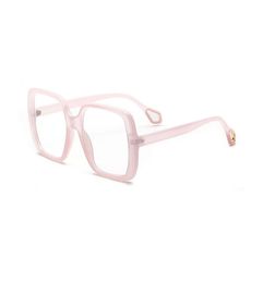 Mode surdimensionné carré sungoggles féminins verres à cadres clairs lentilles vintage semi-lunettes semi les lunettes optiques Frames8050362