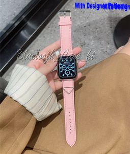 Bracelets intelligents de luxe Fashion P Designer pour bracelet Apple 42mm 38mm 40mm 41mm 44mm 45mm 49mm Bracelet de montre Bracelet Stripes Watch Band designs iwatch 9 8 7 6 5 4 3 2 1 SE Bracelets de montre