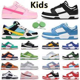 Kinderschoenen Sneaker Girls Baby Children Shoes Panda White Black Triple Pink Proze Valentines Day University Red UNC jongens Trainer Sportsneaker Gai 23-35