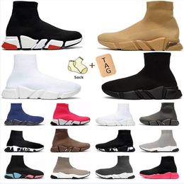 Fashion Paris Designer Casual Shoe Chaussettes Chaussures 2.0 Noir Blanc Rouge Respirant Chaussures de course pour hommes et femmes Sports de plein air Taille 36-45 ERU