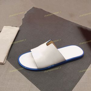 2023 Mode Parijs Luxe Designer Mannen Slippers Oran Heritage Kalfsleer Sandalen Izmir Flip Flop Mannen Grote 38-46