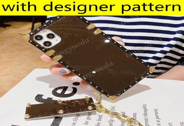 Fashion Paris Show Designer Phone Cases pour iPhone 14 13 12 11 Pro Max XS XR Xsma 8plus TPU Chaînes de placage acrylique Drop Luxury Cel7324060