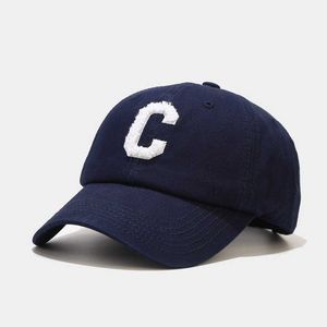 Casquette de Baseball avec lettre C pour femme, chapeau unisexe, décontracté, Protection solaire, couleur unie, noir, blanc, été, printemps