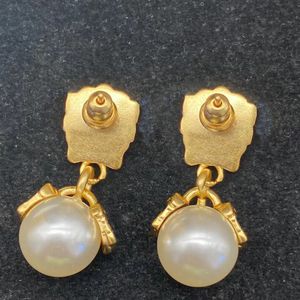 Pendientes de perlas de moda aretes orecchini para mujer fiesta amantes de la boda regalo joyería compromiso con caja