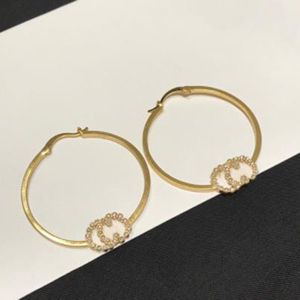 Boucles d'oreilles créoles en or et perles pour femmes, bijoux de fête, amoureux de mariage, cadeau de fiançailles, avec boîte NRJ