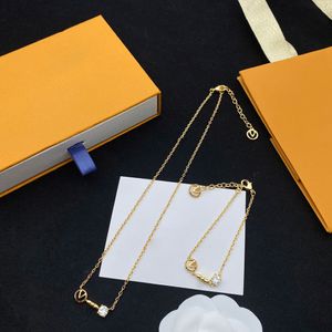 Mode hanger ketting armbandpak designer kettingen stenen letters ontwerp bruiloft cadeau topkwaliteit 274d
