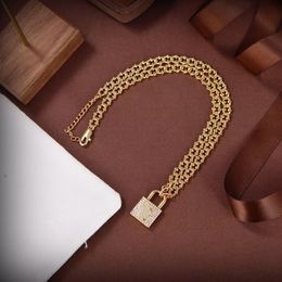Mode hanger ketting koper met 18k goud vergulde alfabet B designer medaillet sleutel charm short chain choker voor dames sieraden met doos