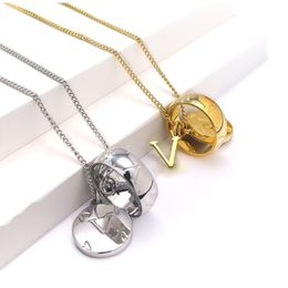 Collier pendentif à la mode, colliers de luxe, Design de personnalité, bijoux en or et argent de haute qualité 3154