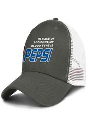Mode Pepsi Cola Blauw en Wit Unisex Baseball Cap Vintage Gepersonaliseerde Trucke Hoeden Pepsi Max Zero Logo Caps I039m a Aholic7221516