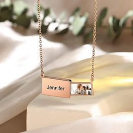 Mode persoonlijkheid creatief pull type foto envelop ketting vakantie -accessoires