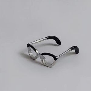 Mode Personnalité Anneau Tendance Hommes Femmes Anneaux De Luxe Lunettes Conception Réglable Étudiant Anneau Ouvert Haute Bijoux