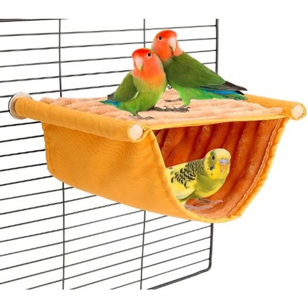 Fashion Pet Bird Perrot Cages Hammock Hammock Hut Tent Lit Tent Sanging Cave for Sleep et Haching Pet suspendu Hammock pour perroquet