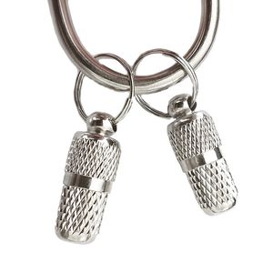 Mode pendentif pour animaux de compagnie anti-perte en laiton chien étiquette collier porte-clés étiquettes 8*21 MM animaux de compagnie chien et chat fournitures