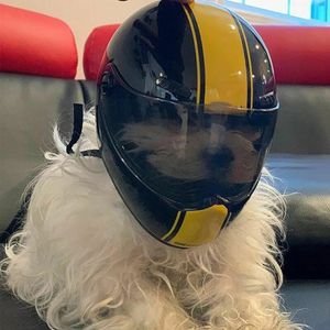 Fashion Pet Safety Mini Motorcycle Casque Small Dog Puppies Propytes Mignon Riding Anti-Collision PO TOYS PETS Style Ha H0O5 240418