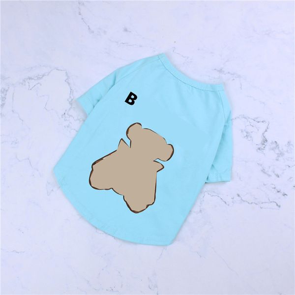 Moda mascota camiseta chaleco ropa de algodón puro sudaderas ropa para perros Teddy Bulldog Poodle Puppy Clothing178P