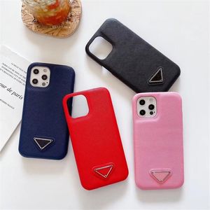 Coques de téléphone de mode pour Iphone 13 Coque 12 11 Pro Max XS XR X 8 7 plus Couverture Grossiste Correspondance des couleurs Luxurys Designers Cuir