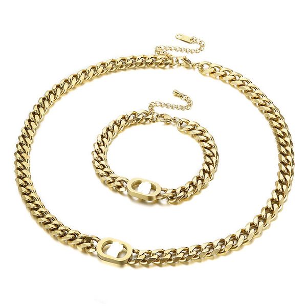 Collier de Bracelet en acier titane avec nez de cochon, chaîne cubaine Hip Hop pour garçons et filles, collier à chaîne épaisse