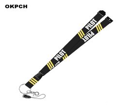 Mode Pilot Lanyards voor Sleutels Nekkoord Voor Kaart Badge Sleutelhanger Lanyard Hang Touw Keychain5540554