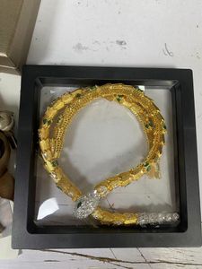 Moda rosa verde oro cadena de serpiente colgantes de diamantes gargantilla collares largos para mujeres conjuntos mamá niñas diseñador joyería moda fiesta Navidad regalos de boda cumpleaños