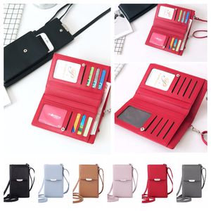 Billeteras, paquete de tarjetas, bolsos de hombro, cuero de PU para mujer, Mini dinero, sacos, cadena, bolsos para teléfono móvil, tarjetas para mujer, monederos, bandolera