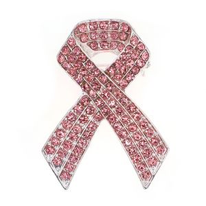 Broche ruban rose sensibilisation au Cancer du sein broche en métal pour femmes fille Denim veste pull manteau chemise épinglette Badge bijoux