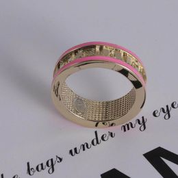 Bagues roses à la mode, bague anillos pour hommes et femmes, fiançailles, mariage, couple, bijoux, cadeau d'amant avec boîte