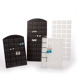 Mode plastic 1 set 10 stuks 48 72 holes oorbel houder sieraden display oorstop oorbellen organisator houder sieraden stand231v