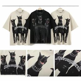 Mode Polar stijl Hip Hop High Street katoenen jas Sweatshirt trui Casual T-shirt met korte mouwen, monogram voor mannen en vrouwen