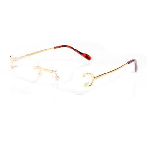 Mode lunettes de soleil polarisées design pour hommes femmes carré sans cadre rétro Carti lunettes de soleil femme homme transparent polyvalent sport lunettes UV400 accessoires