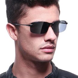 Mode gepolariseerde zonnebrillen Men Designer Night Vision Eyewear Man's UV400 Day Night Night Sun Glasses 15 kleuren voor mannelijk 295F