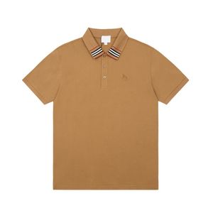 mode Polo Heren Designer polo's commerciële zaken Tees Tops Man Casual Overhemd Luxe Kleding Streetwear Shorts Mouw T-shirts Aziatische maat M-3XL